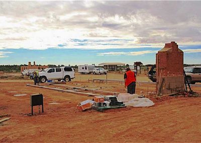 Setting up new floor bearers