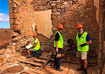 A long way to go before aching backs say it's done!