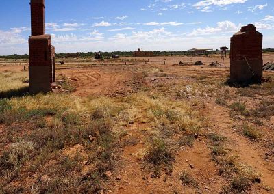 Site cleared and ready for pegging