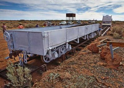 The waggon is safely in place