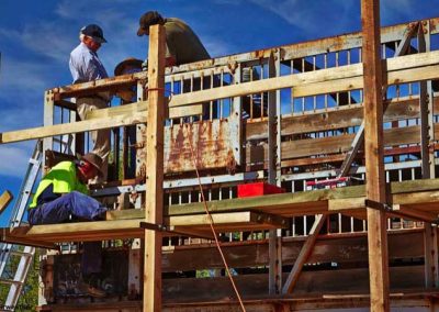 Finalising the scaffold and beginning structure cleanup