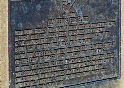 Goyder's Baseline plaque near Witchelina homestead
