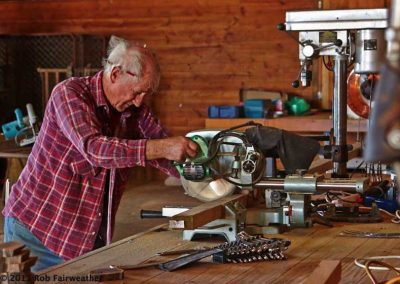 Well equipped workshop in the huge shearing shed