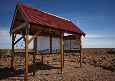 Story-board at the Farina ANZAC memorial site