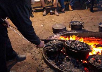 Checking the coal placement