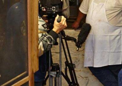 Martin being interviewed