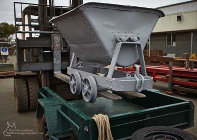 Coal skip being loaded