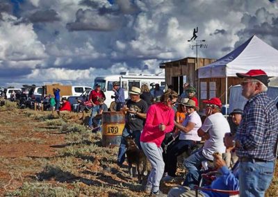 The crowd ready for match start