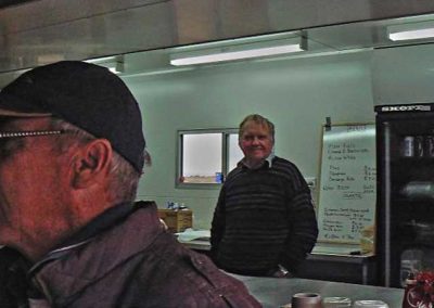 Ken and Bill in the servery.