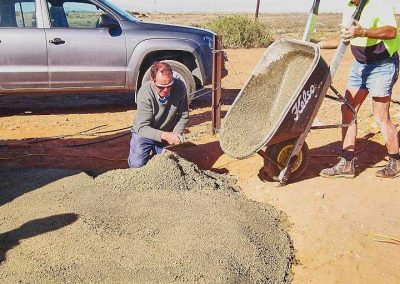 Finishing the blanket