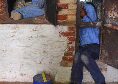 Dennis and Doug in the oven