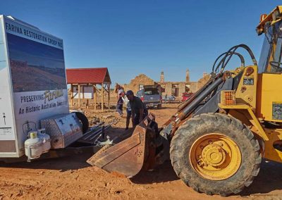 Kevin parking the Catering van