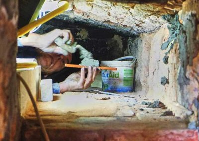 Dennis in the firebox