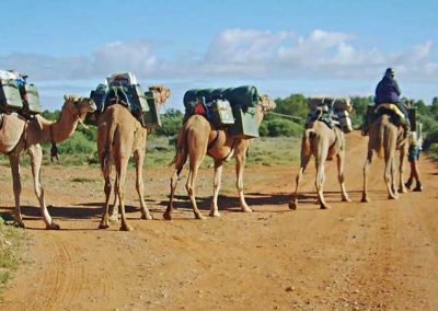 Heading down to the camping ground
