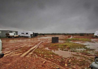 Taken from the front of our van