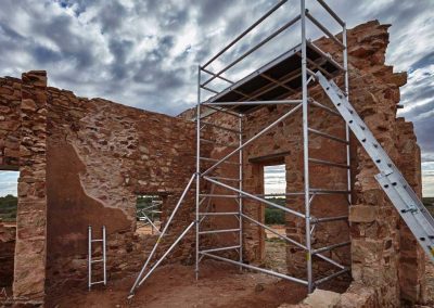 Completed new wall section