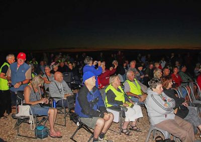 Some of the crowd prior to the service beginning