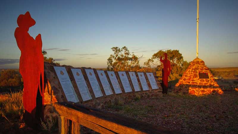 Memorial plaques on ANZAC memorial site (installation completed late 2015)