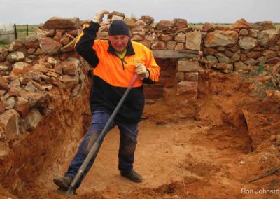 David "Sparky" Morrison working up a sweat in the middle room of the old Police station