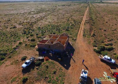 Railway (Fettler's) cottage looking North towards the Guard's cottage and the Leigh Creek