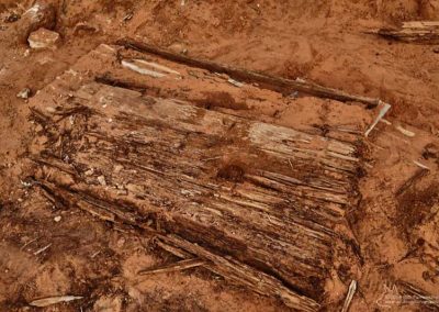 Third room (on Western end) with cell door on ground to the far right