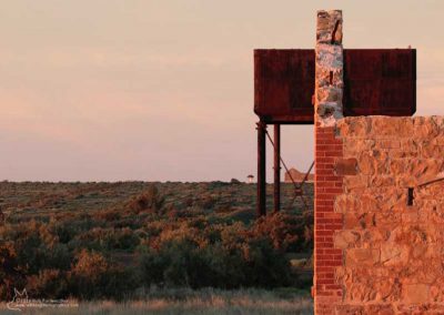 View from marshalling yards to Fettler's cottage