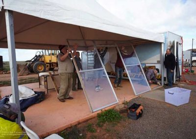 Lift-off - the doors are now free and ready for packing