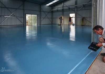 Doug finishes the entrance from the vehicle apron