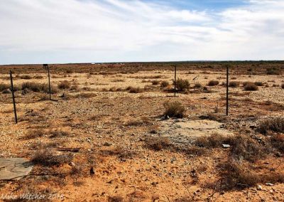 Current view of Afghan Mosque site - the township can be seen way in the distance (looking West).