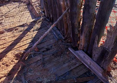 Flooring timbers on Eastern side