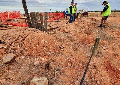 Checking verandah remains
