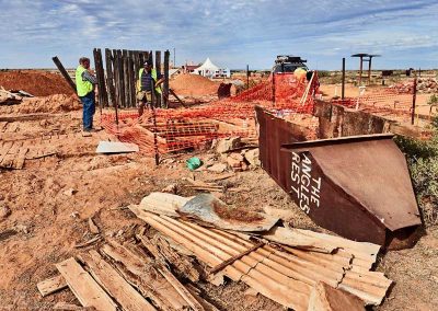 The fireplace back and chimney flue