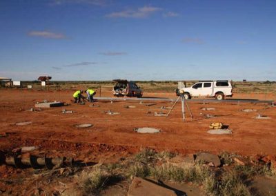 Construction under way for the Patterson building.