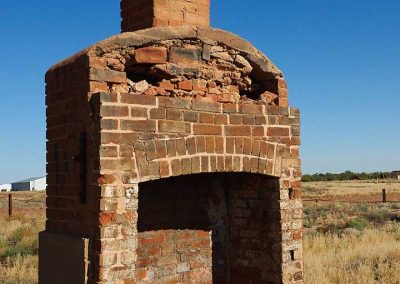 Fireplace to be outside house as an exhibit