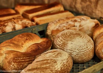 Range of product just out of the oven.