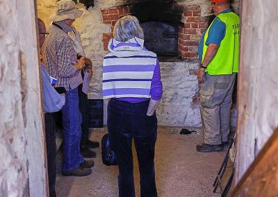Visitors in the underground Bakery