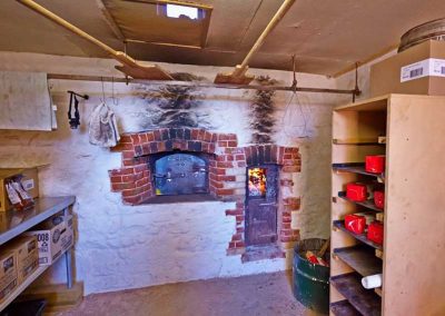 Inside the Bakery - firing up