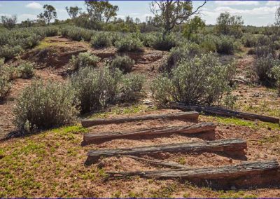 Washaway on this part of the raised way