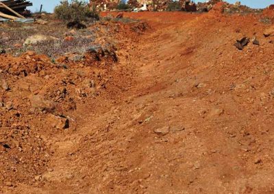 Trench for new power line